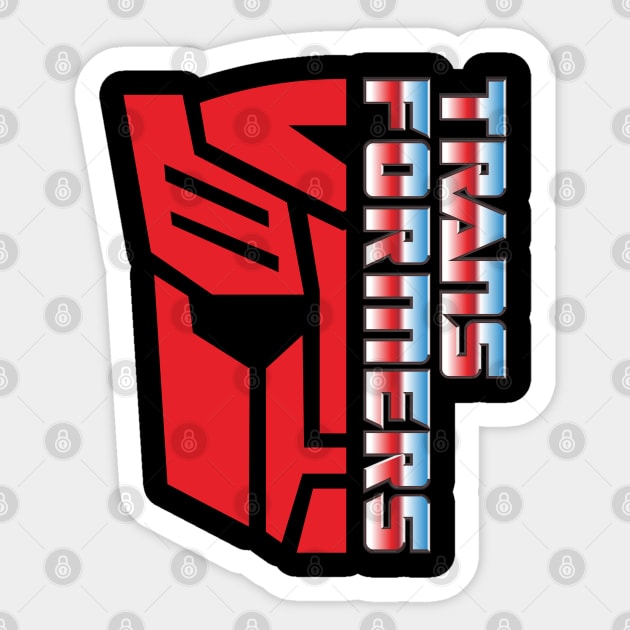 Transformers Logo Neon Sticker by cInox